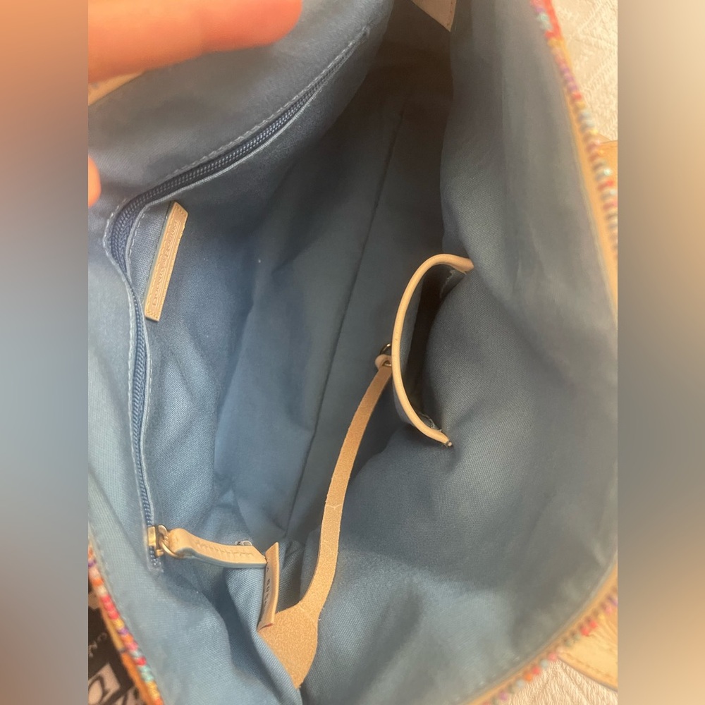 Vintage Dooney & Bourke RAINBOW ZIPPER heart shoulder bag - Picture 8 of 15